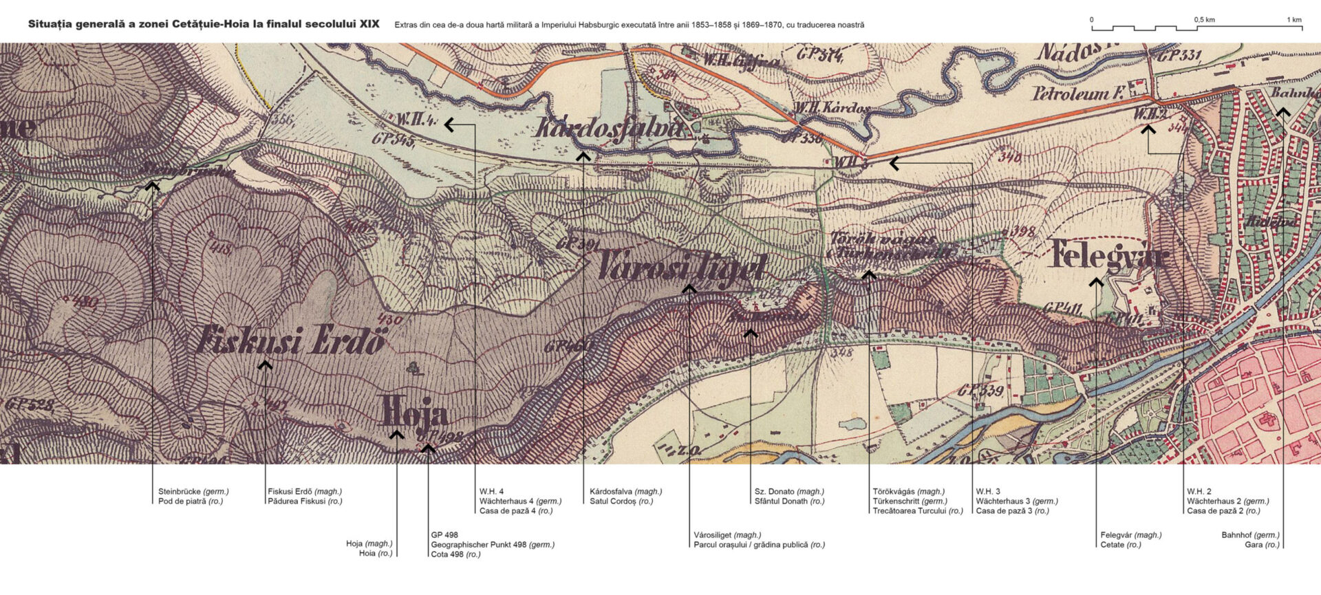 The interfluve at the end of the 19th century