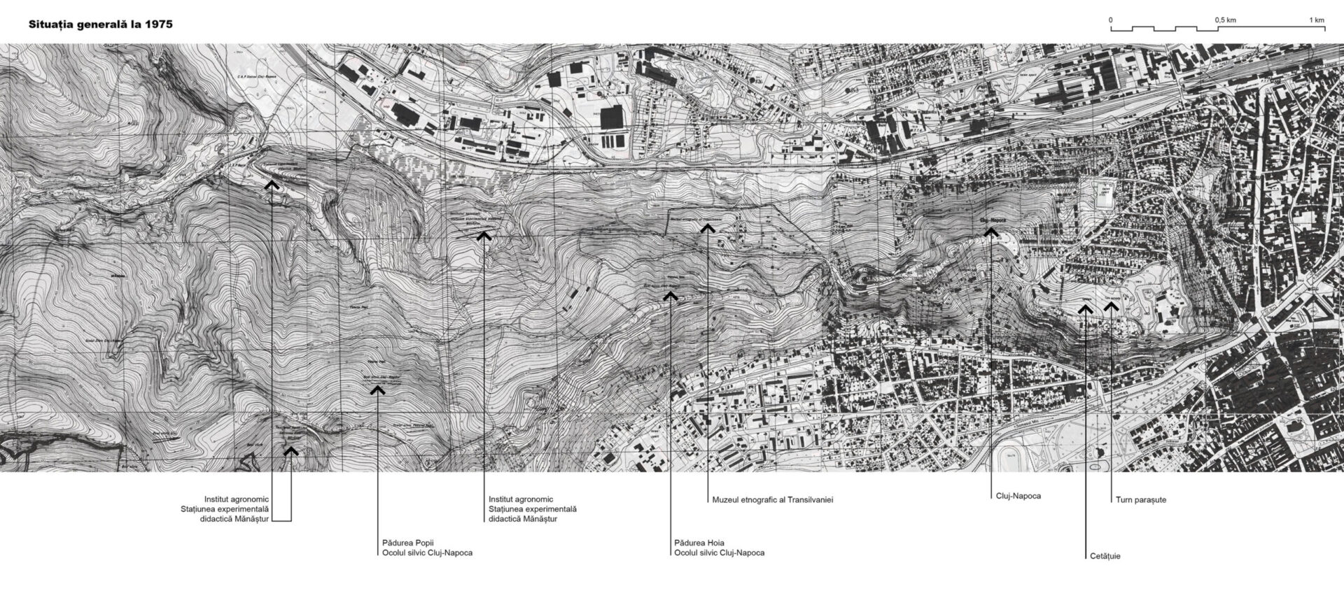 Existing situation in 1975