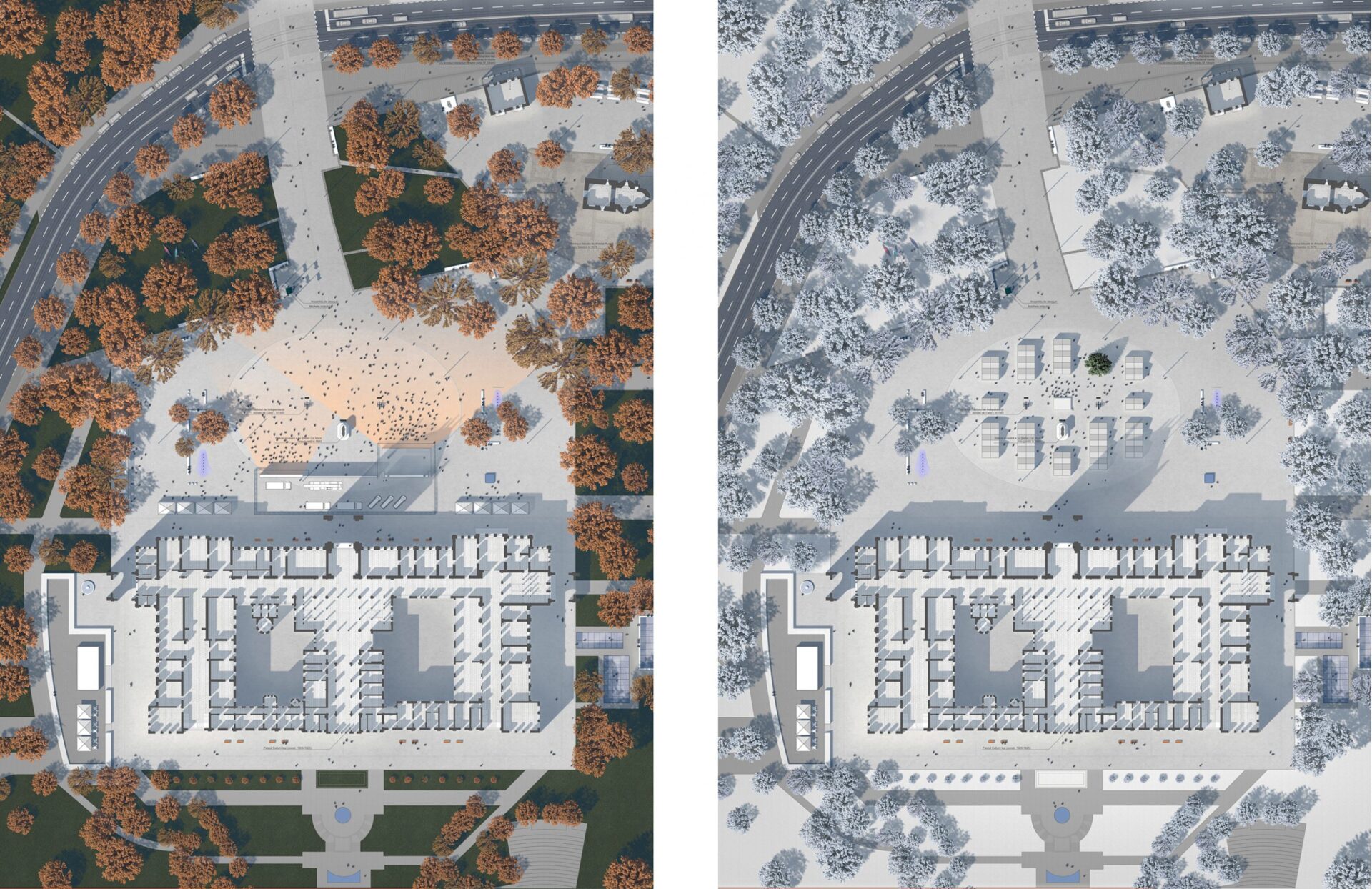 Autumn and winter scenarios